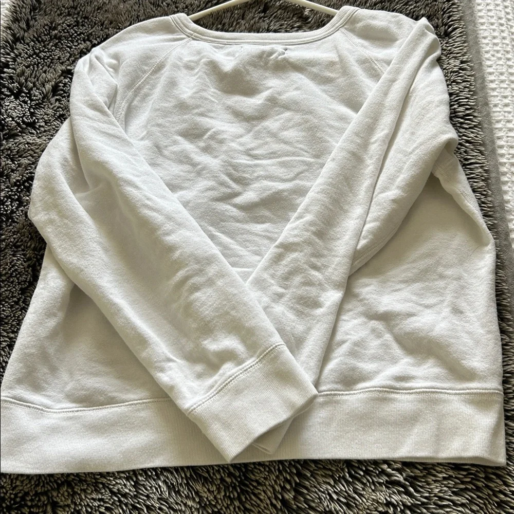 Everlane White Crewneck Sweatshirt 100% cotton M - Picture 4 of 4